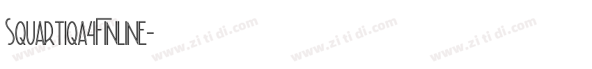 Squartiqa4FInline字体转换
