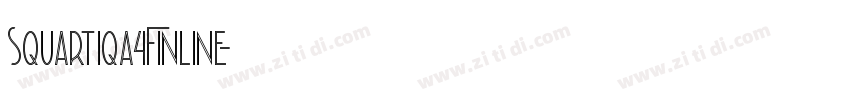 Squartiqa4FInline字体转换