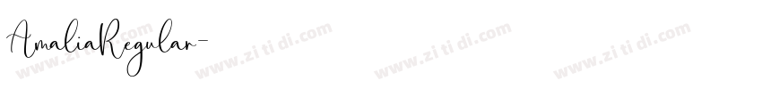 AmaliaRegular字体转换