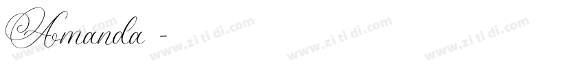 Amanda，字体转换