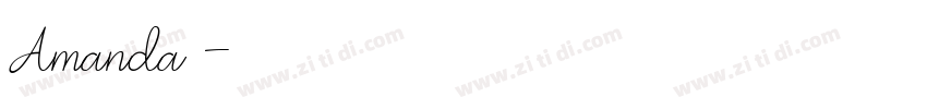Amanda，字体转换
