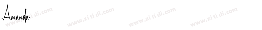 Amanda，字体转换