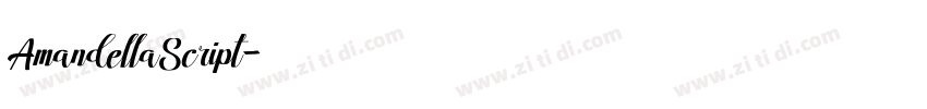 AmandellaScript字体转换