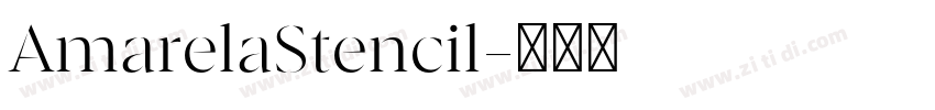 AmarelaStencil字体转换