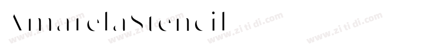 AmarelaStencil字体转换