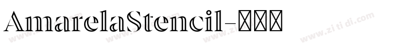 AmarelaStencil字体转换
