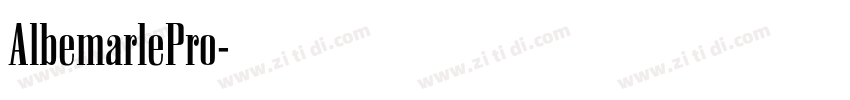 AlbemarlePro字体转换