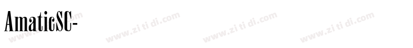 AmaticSC字体转换