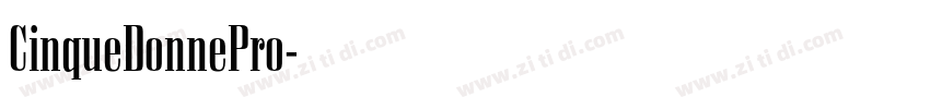 CinqueDonnePro字体转换