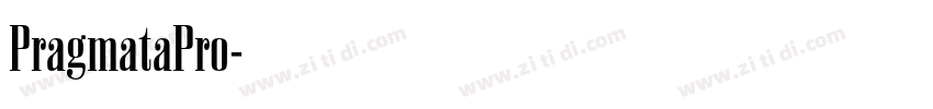 PragmataPro字体转换