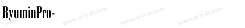 RyuminPro字体转换