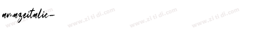 amazeitalic字体转换