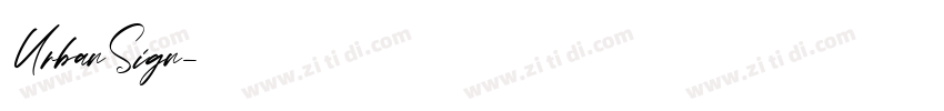 UrbanSign字体转换