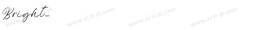Bright字体转换