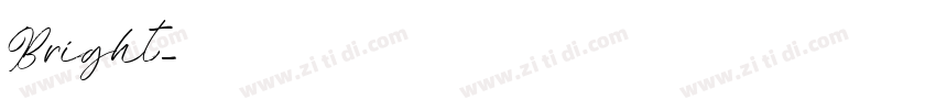 Bright字体转换