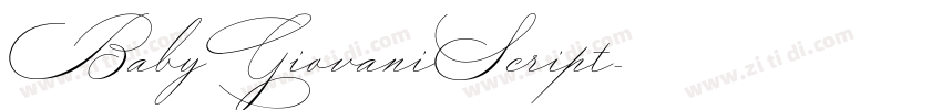 BabyGiovaniScript字体转换