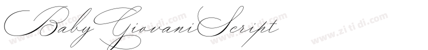BabyGiovaniScript字体转换