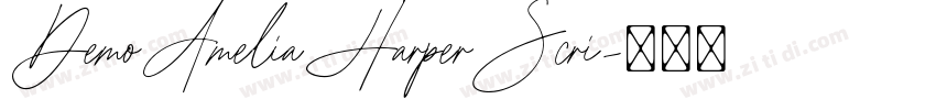 DemoAmeliaHarperScri字体转换
