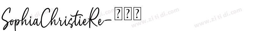 SophiaChristieRe字体转换