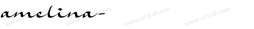 amelina字体转换