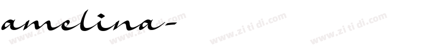 amelina字体转换