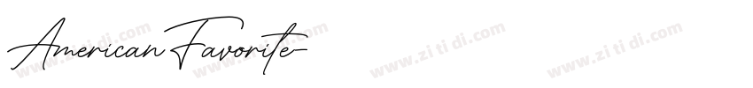 AmericanFavorite字体转换