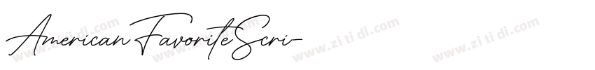 AmericanFavoriteScri字体转换