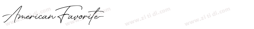 AmericanFavorite字体转换