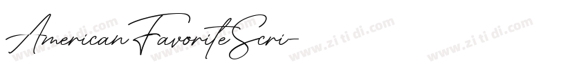 AmericanFavoriteScri字体转换