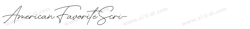 AmericanFavoriteScri字体转换