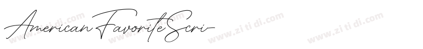 AmericanFavoriteScri字体转换