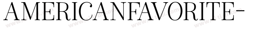 AmericanFavorite字体转换
