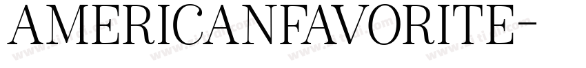 AmericanFavorite字体转换