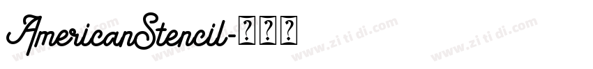 AmericanStencil字体转换