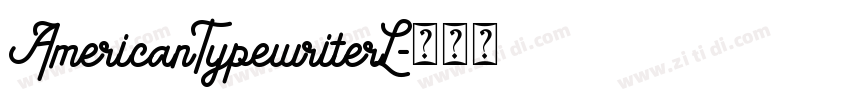 AmericanTypewriterL字体转换