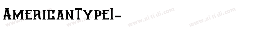 AmericanTypeI字体转换