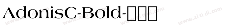 AdonisC-Bold字体转换