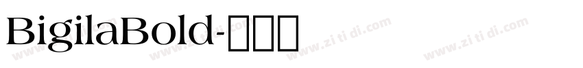 BigilaBold字体转换