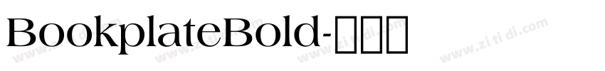 BookplateBold字体转换