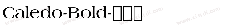 Caledo-Bold字体转换