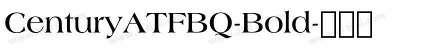 CenturyATFBQ-Bold字体转换