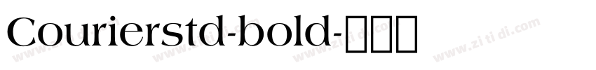 Courierstd-bold字体转换