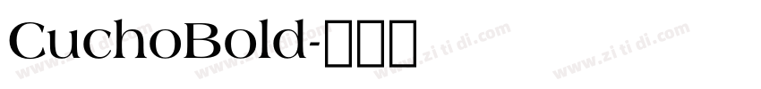 CuchoBold字体转换