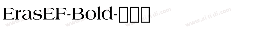 ErasEF-Bold字体转换