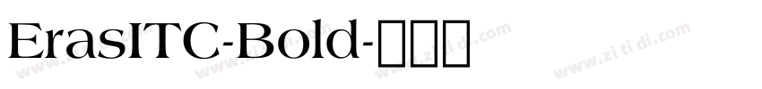 ErasITC-Bold字体转换