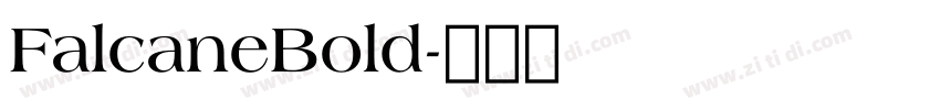FalcaneBold字体转换