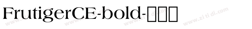 FrutigerCE-bold字体转换