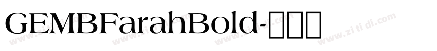 GEMBFarahBold字体转换