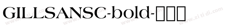 GILLSANSC-bold字体转换