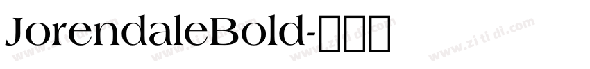 JorendaleBold字体转换